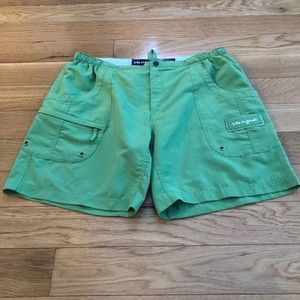 Life Is Good Women's Small Green Utility Cargo Shorts Adjustable Waist